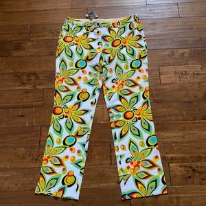 Shagadelic White Stretch Tech Loudmouth Golf pant